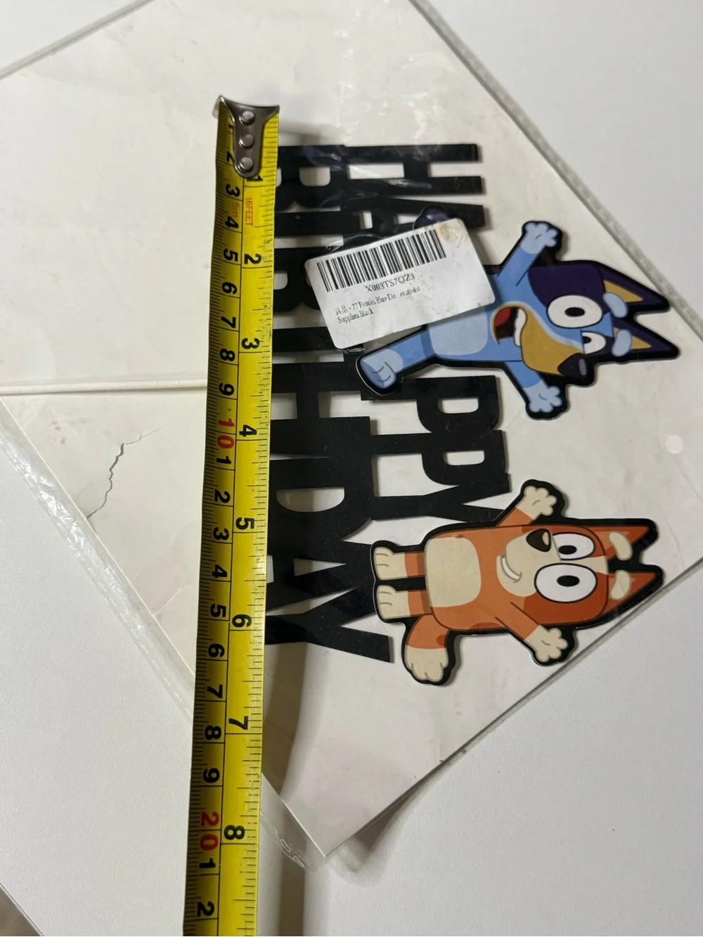 Bluey Happy Birthday Cake Topper